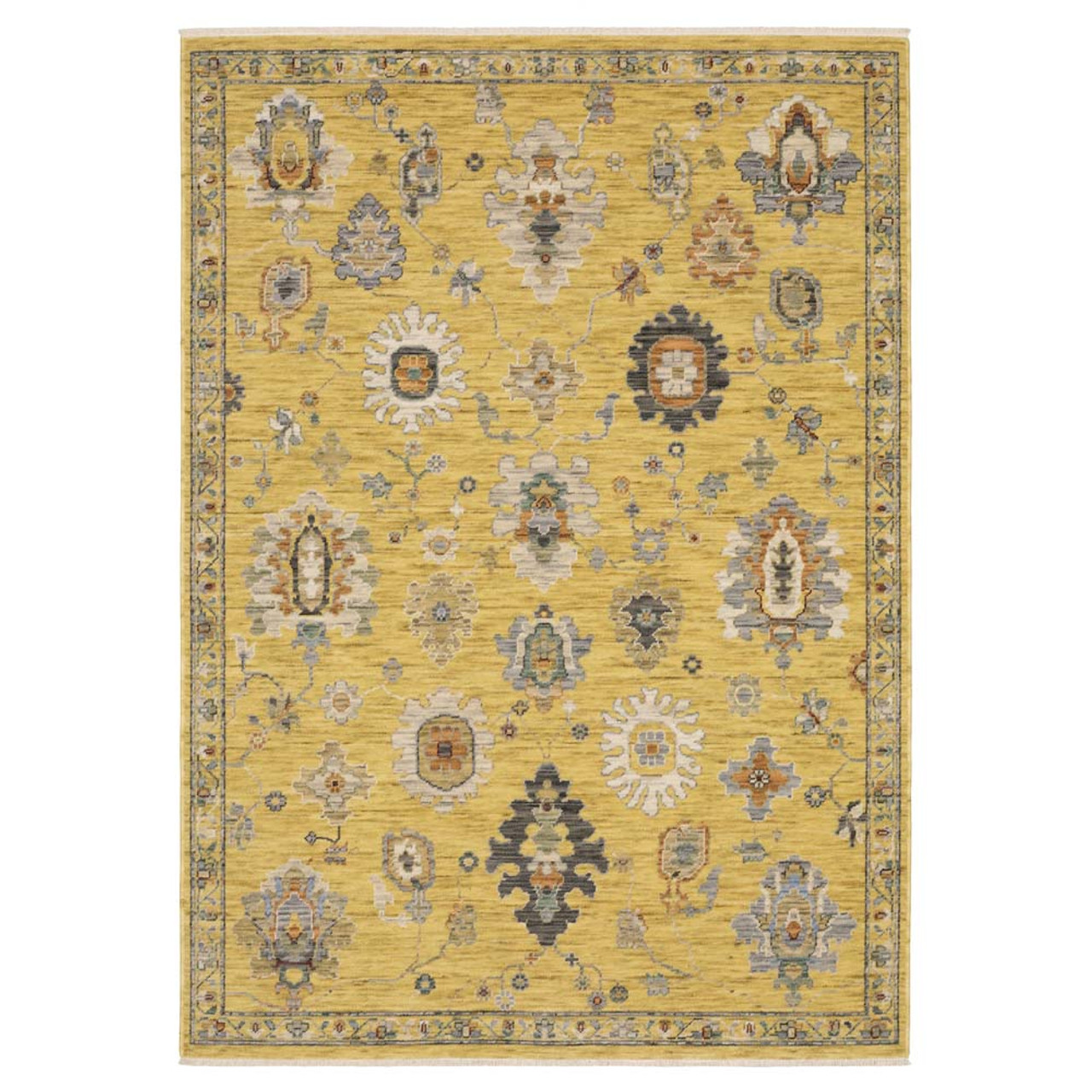 Oriental Weavers Lucca 2863G Yellow Multi Area Rug