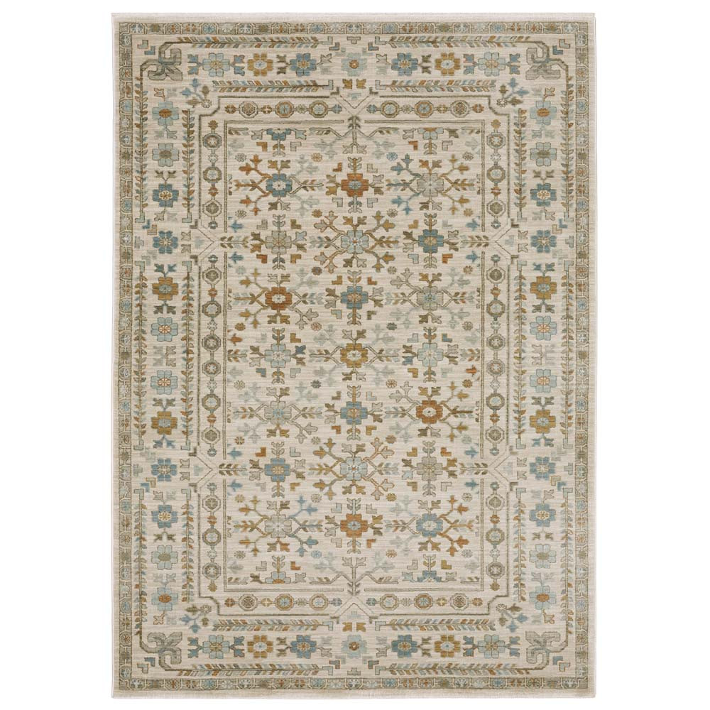 Oriental Weavers Maeve MAE01 Ivory Blue Area Rug | Carpetmart.com