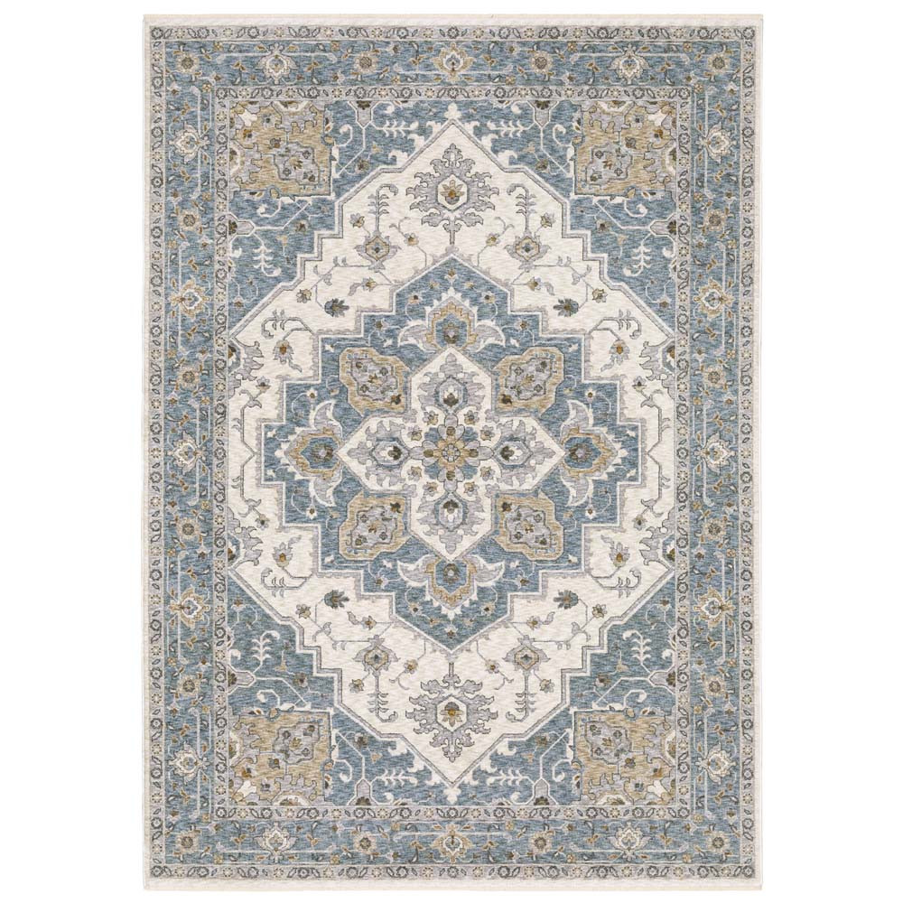Oriental Weavers Maharaja 51F Blue Ivory Area Rug | Carpetmart.com
