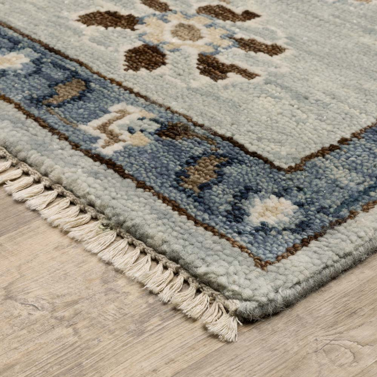 Oriental Weavers Majorca MAJ06 Blue Area Rug Corner