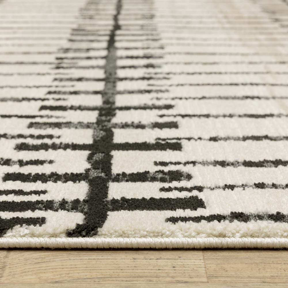Oriental Weavers Raylan RAY11 Ivory Black Area Rug | Carpetmart