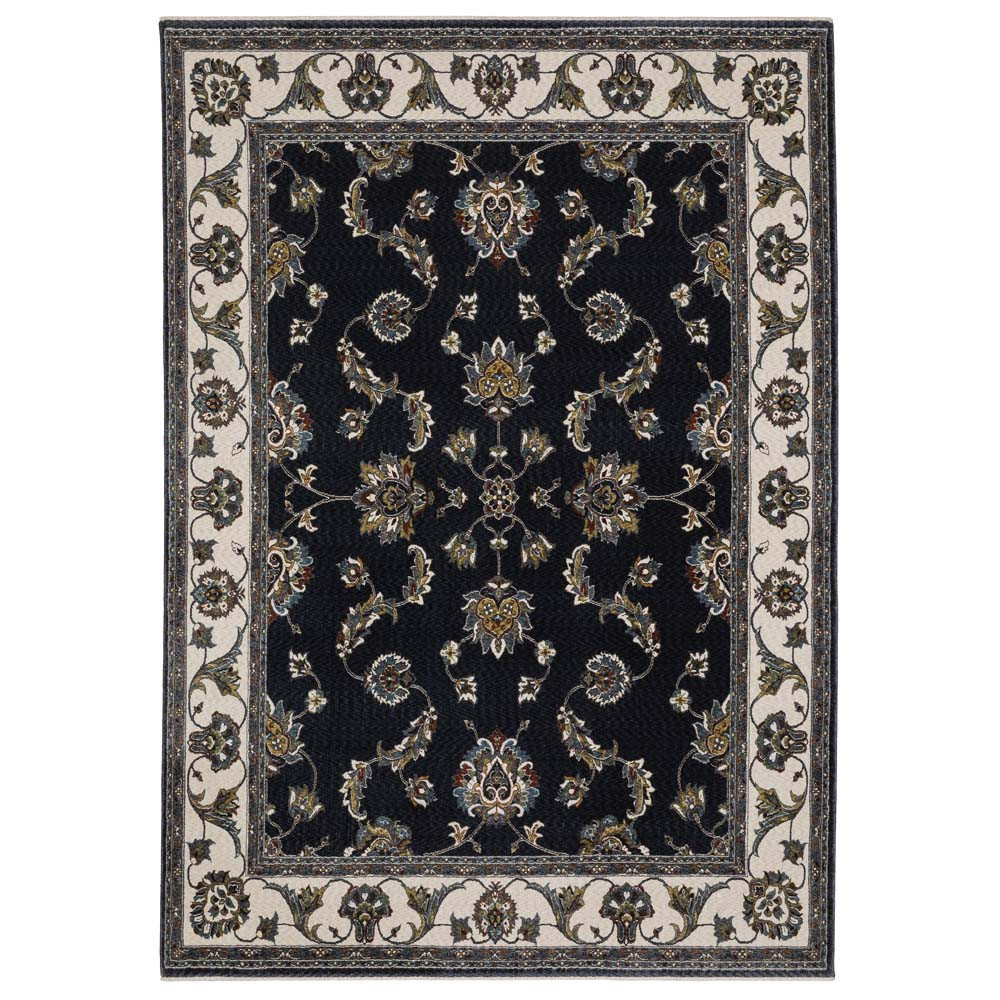 Oriental Weavers Vivian VI01B Navy Ivory Area Rug | Carpetmart.com