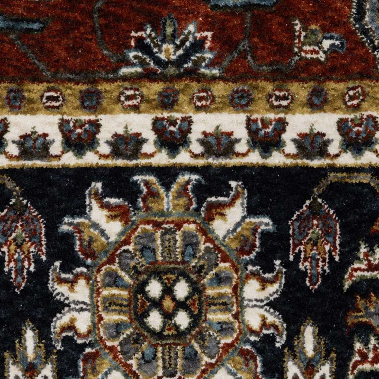 Oriental Weavers Vivian VI05X Red Navy Area Rug Zoom