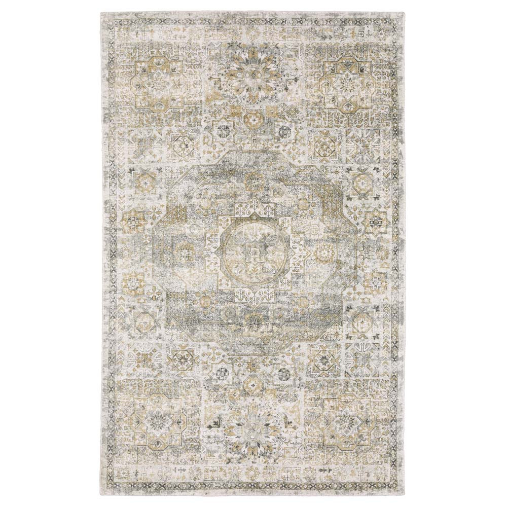 Oriental Weavers Windham Grey & Gold Rug - Carpet & Tile Mart