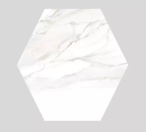 Sundara Statuario Sands 10" X 12" Matte Porcelain Hex Tile