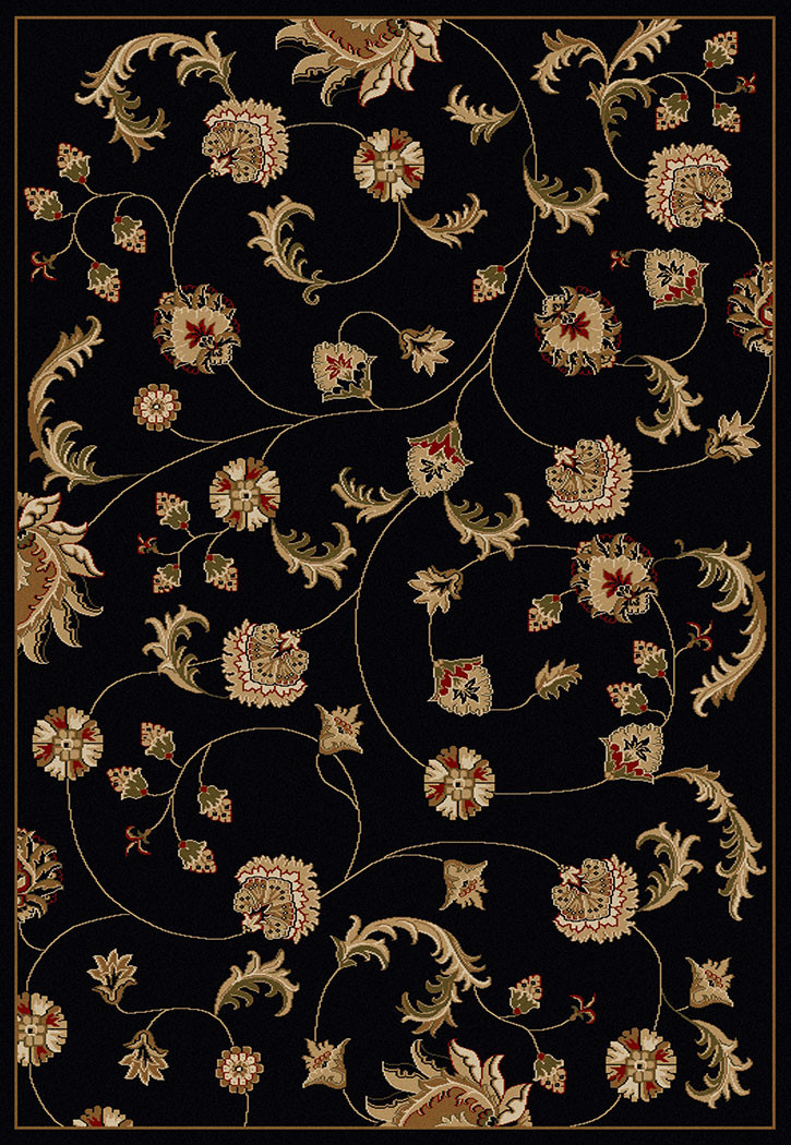 Radici Como 1835 Black Area Rug