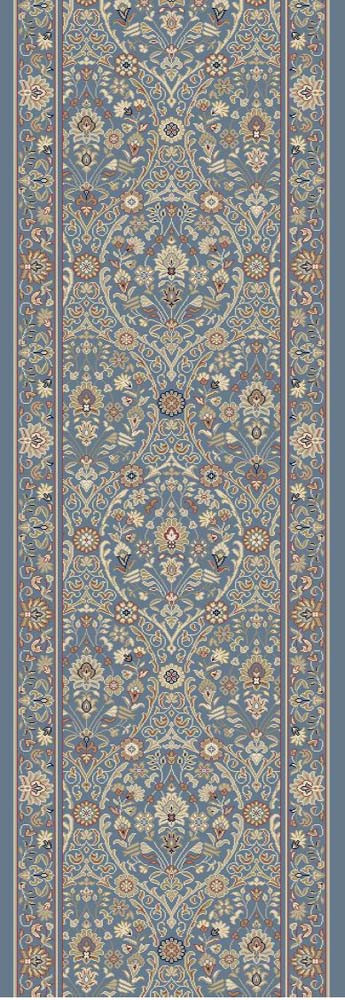 Dynamic Rugs Brilliant 7278-500 Blue Multi 2'2" (26") Wide Hall and Stair Runner