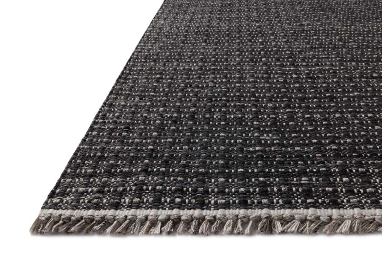 Loloi Duncan DUN-01 Onyx Area Rug Corner Loloi Duncan DUN-01 Onyx Area Rug Corner