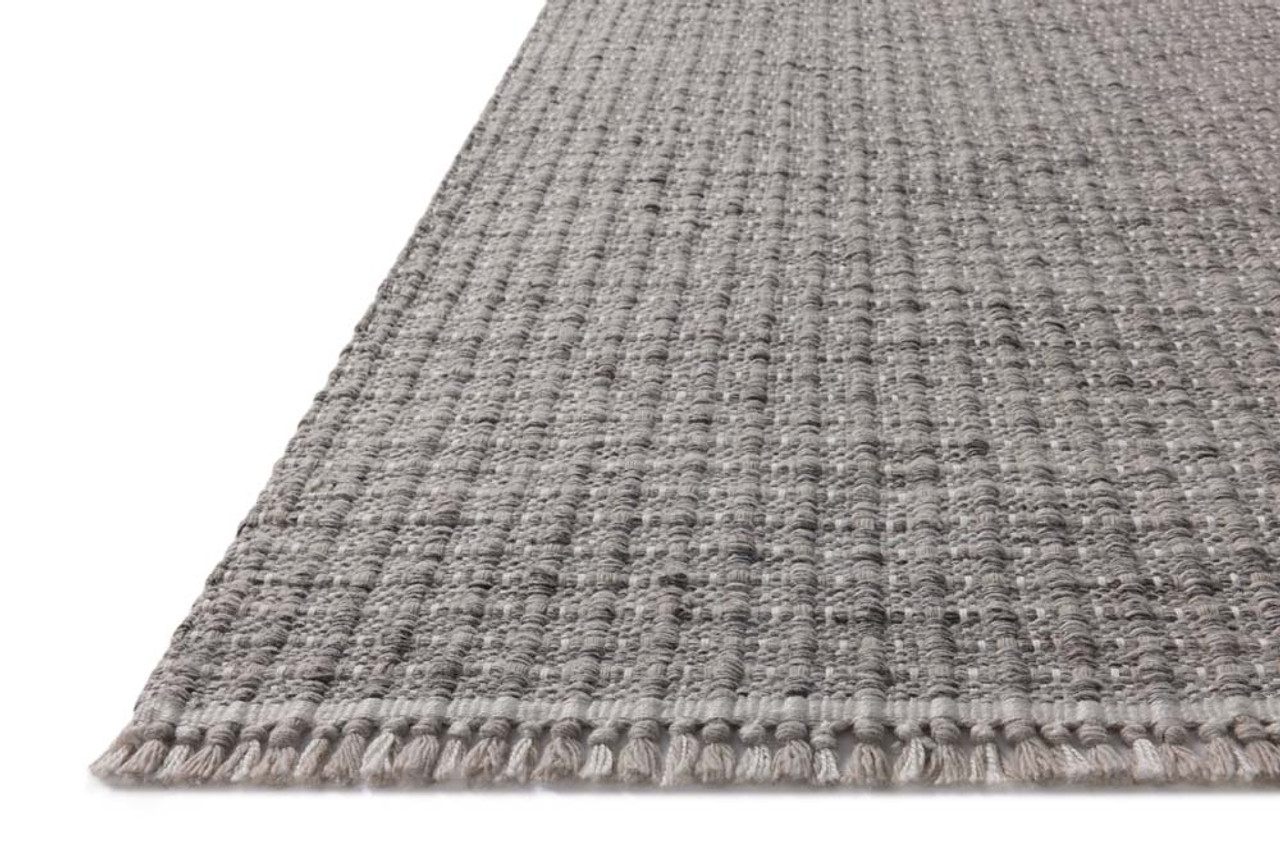Loloi Duncan DUN-01 Smoke Area Rug Corner Loloi Duncan DUN-01 Smoke Area Rug Corner