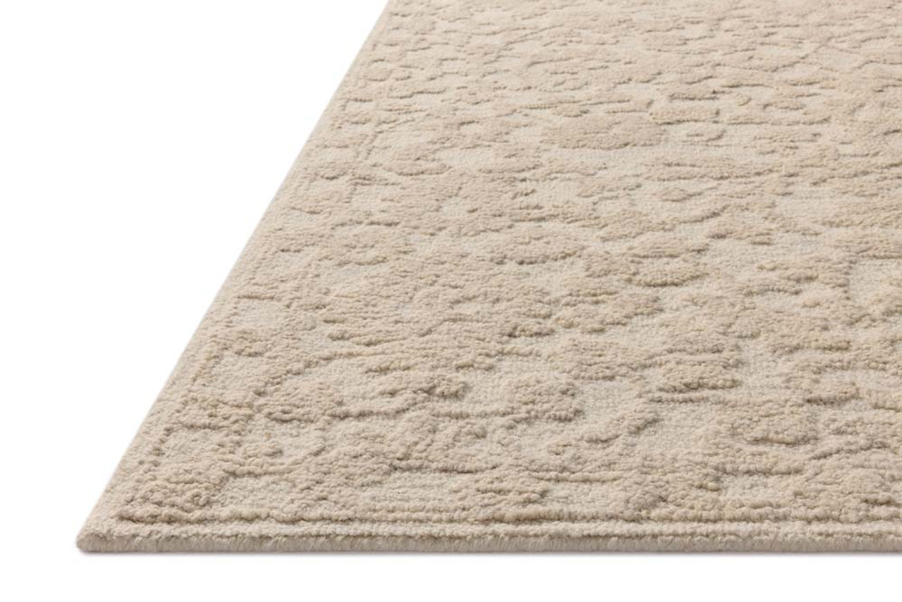 Loloi Prudence PRU-01 Cream Ivory Area Rug Corner Loloi Prudence PRU-01 Cream Ivory Area Rug Corner