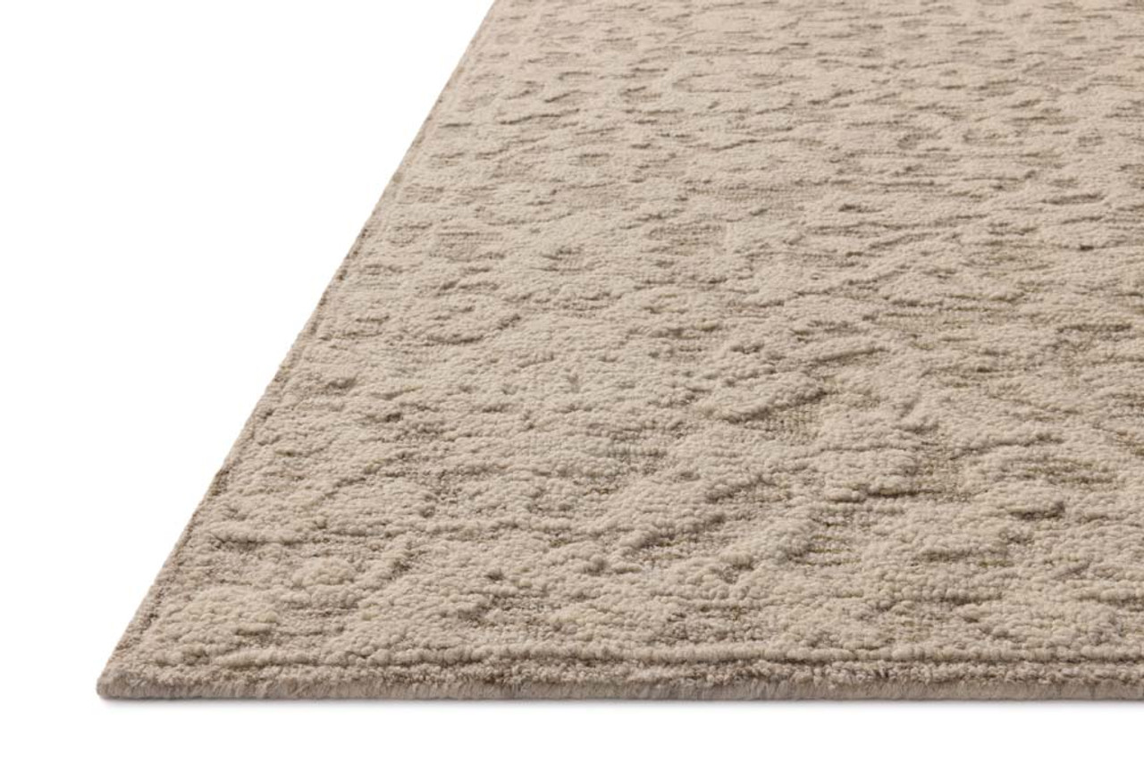 Loloi Prudence PRU-01 Stone Ivory Area Rug Corner Loloi Prudence PRU-01 Stone Ivory Area Rug Corner