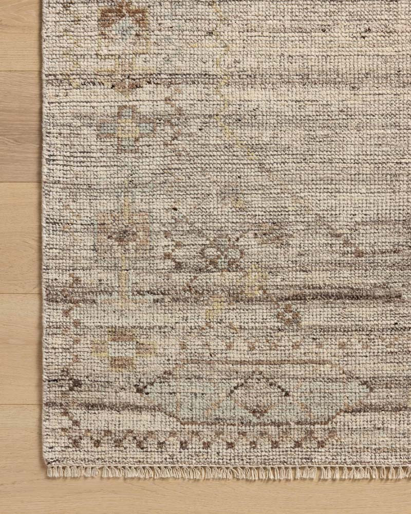 Abigail ABI-01 Stone Multi Area Rug - Magnolia Home by Joanna