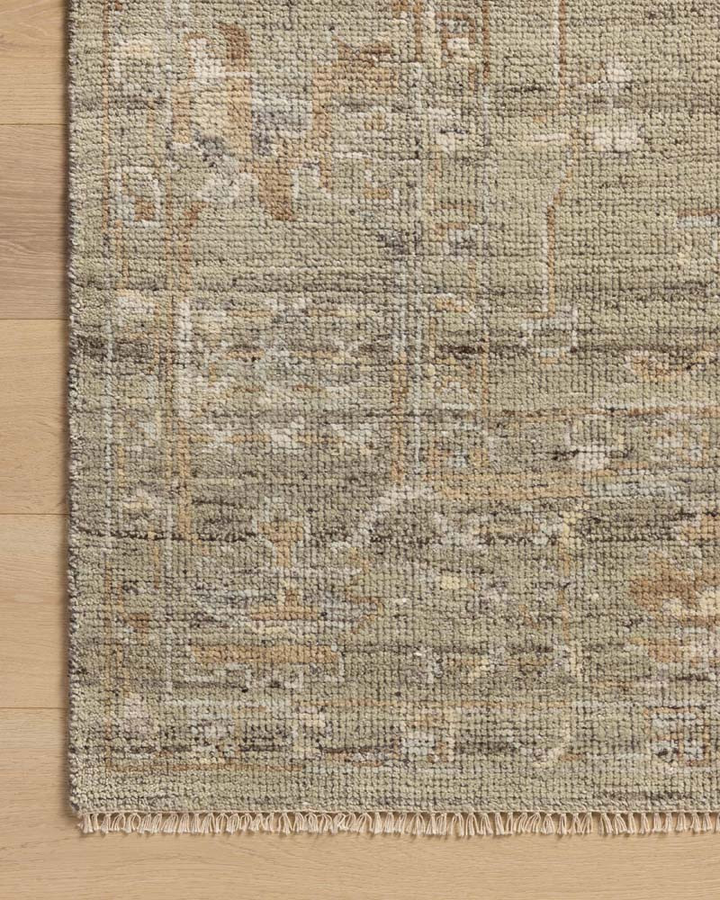 Abigail ABI-05 Green Multi Area Rug - Magnolia Home by Joanna