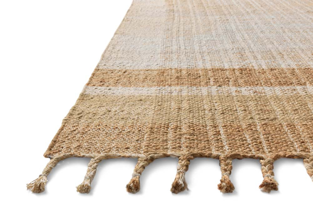 Fabiane Roux - nowosモヘアガウン アイボリー Louie LOE-01 Ivory Natural Area Rug - Magnolia Home by Joanna
