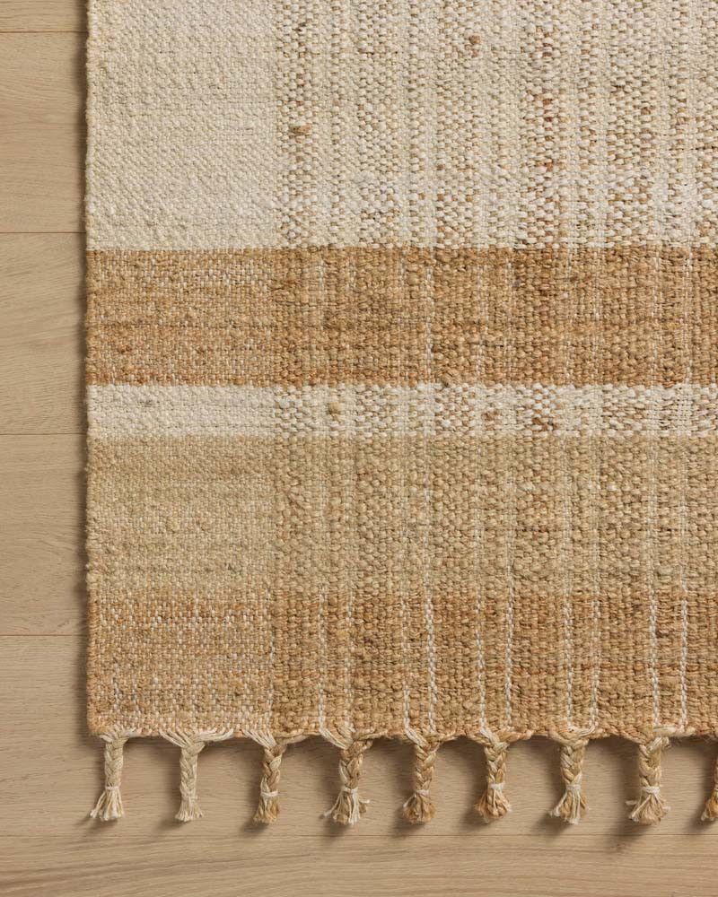 Louie LOE-01 Ivory Natural Area Rug - Magnolia Home by Joanna