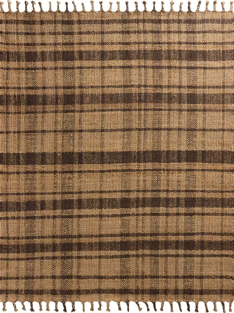 Louie LOE-03 Natural Espresso Area Rug - Magnolia Home by Joanna Gaines