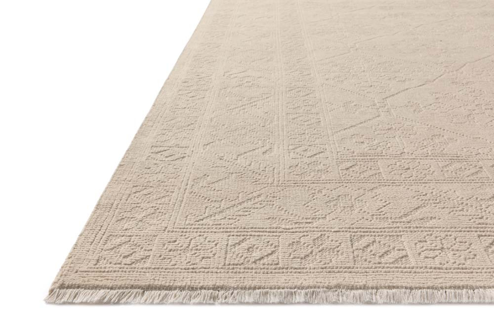 Ruth RTH-01 Ivory Ivory Area Rug - Magnolia Home by Joanna Gaines Corner