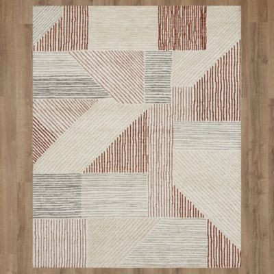 Karastan Bowen Central Valley R1146-277 Red Area Rug By Drew & Jonathan Home main