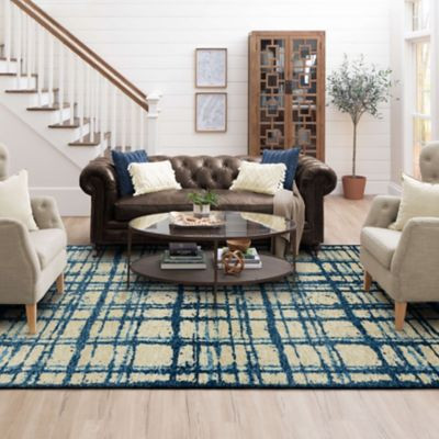 Karastan Pelican Bay Seafarer R1331-445 Water Area Rug by Salt Life room scene