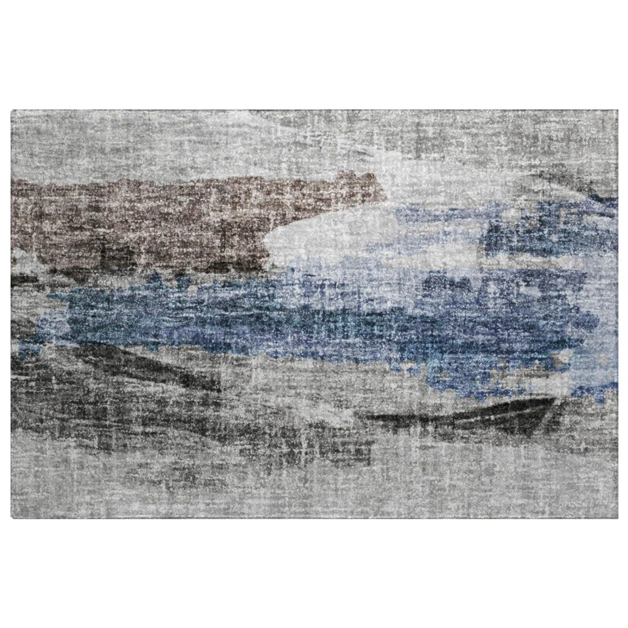 Dalyn Boca BO6 Pewter Area Scatter Rug