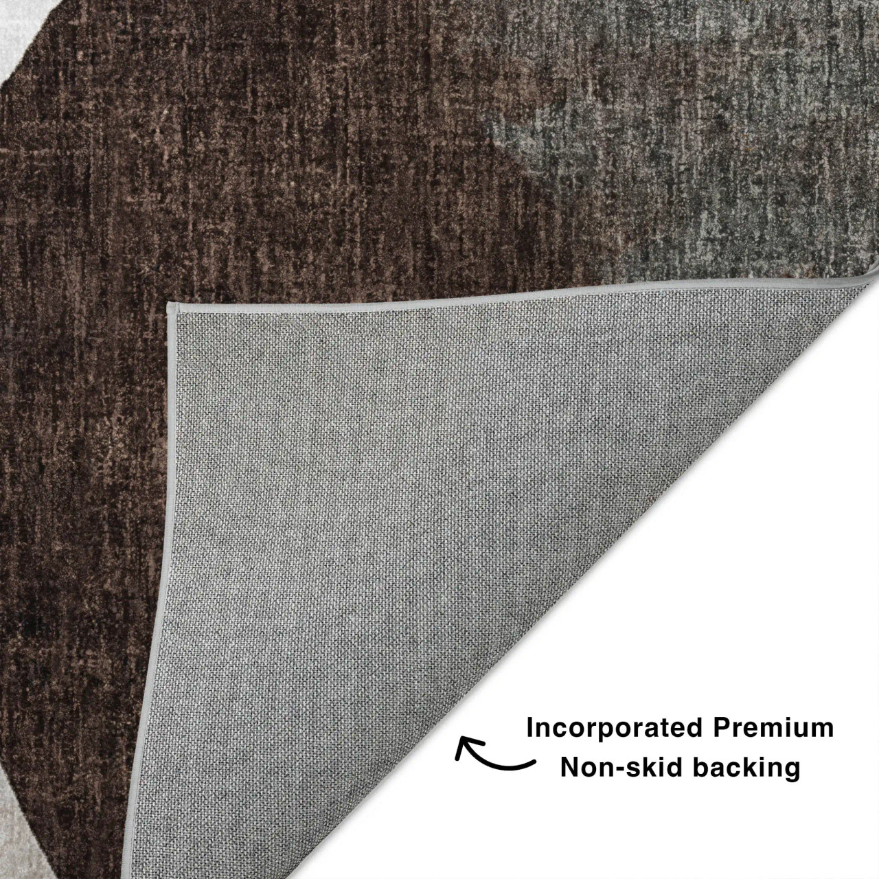 Dalyn Boca BO7 Taupe Area Rug Backing
