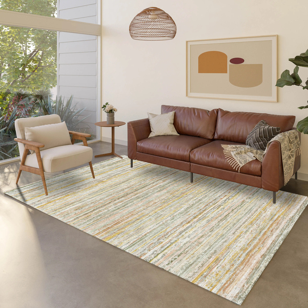 Dalyn Kochi KC3 Sage Area Rug Room Scene