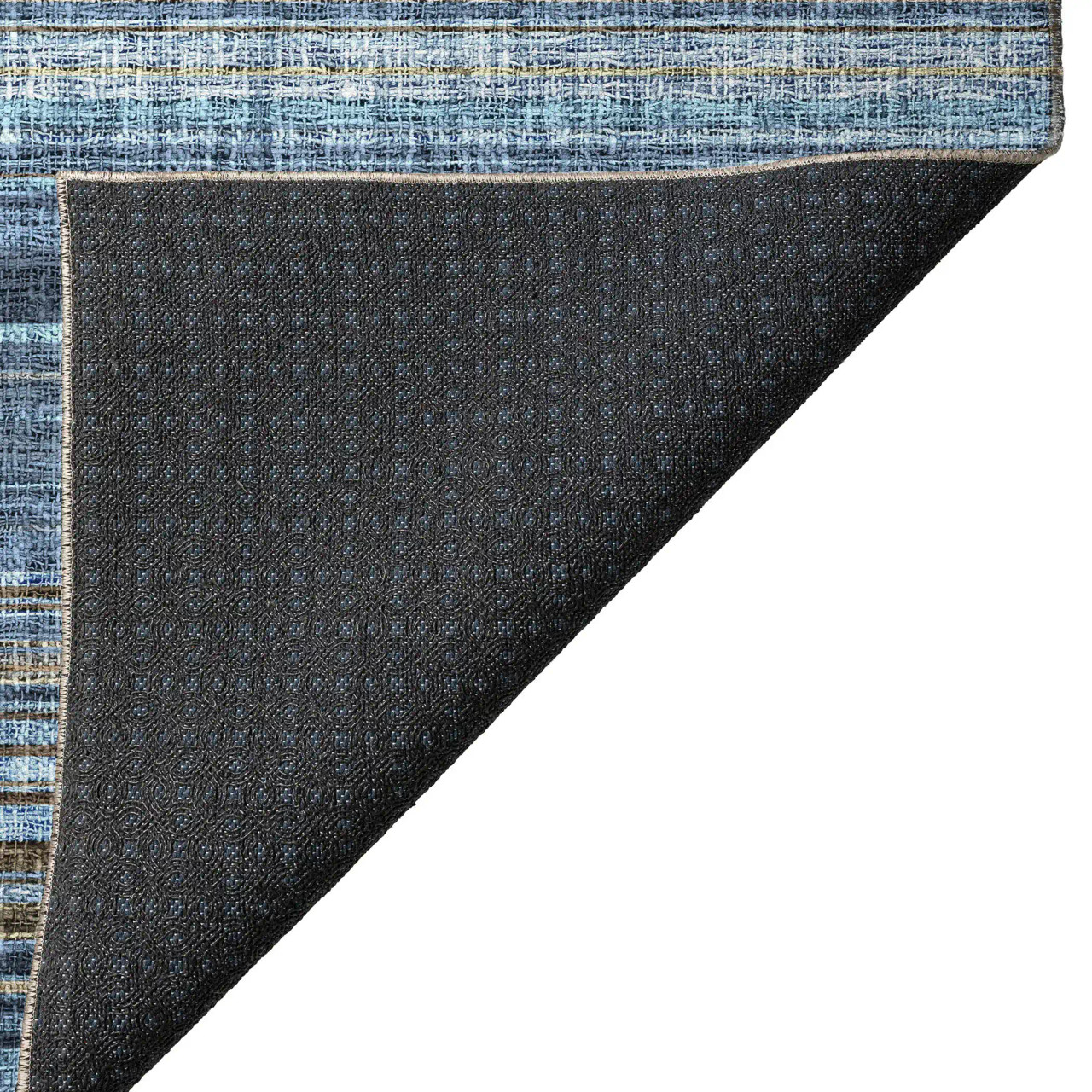 Dalyn Portico PO2 Navy Area Rug Corner