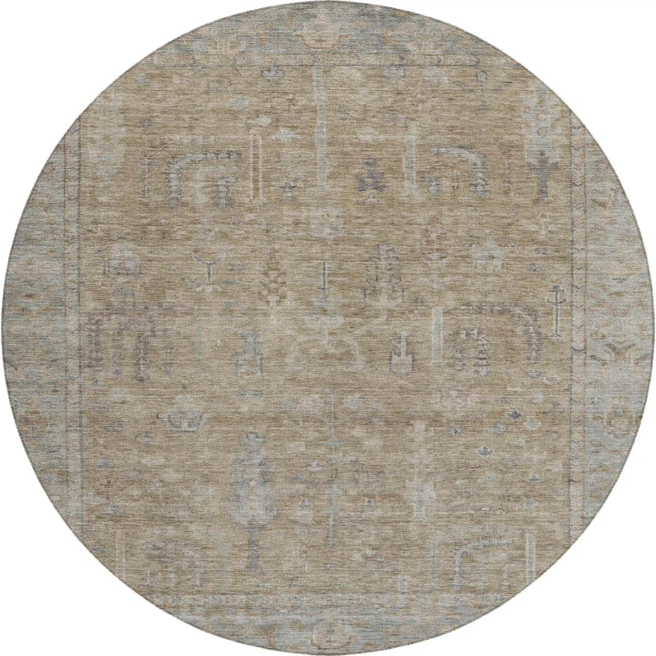 Dalyn Solace SL11 Tan Area Round Rug
