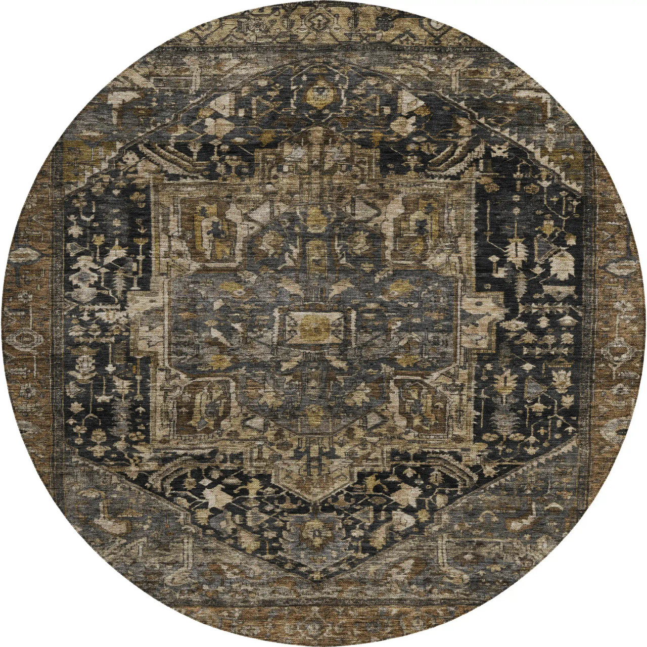 Dalyn Solace SL14 Charcoal Area Round Rug