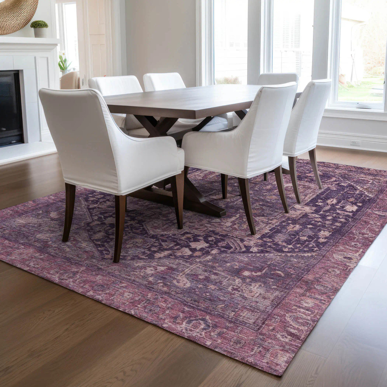 Dalyn Solace SL14 Eggplant Area Rug Room Scene 2