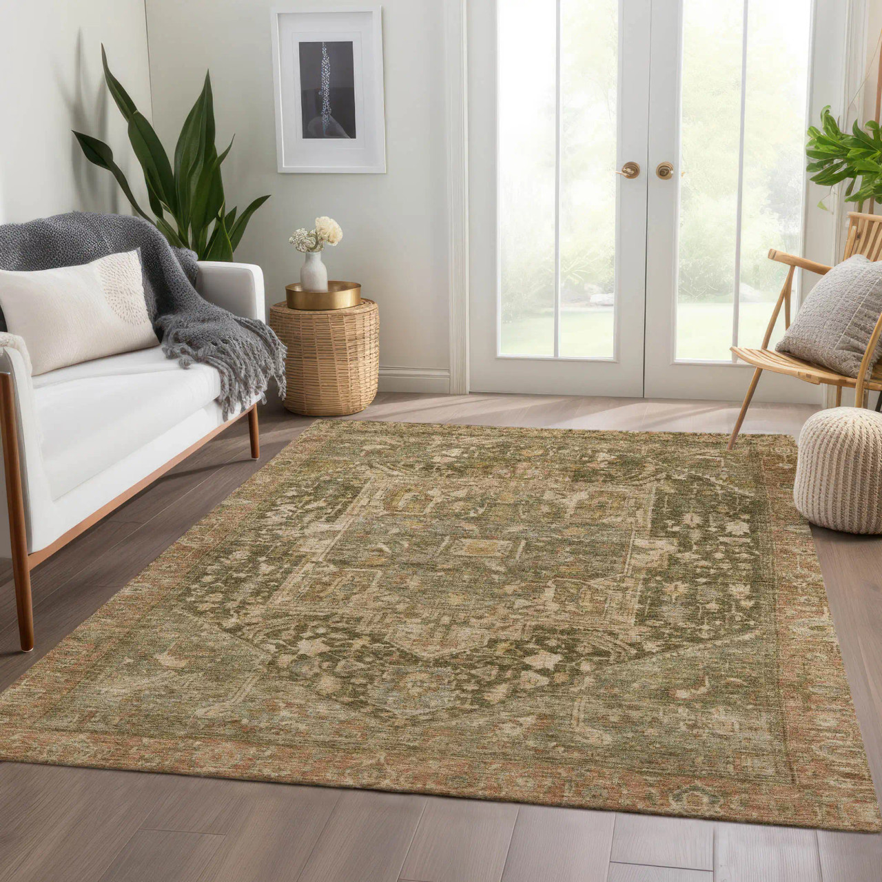 Dalyn Solace SL14 Fern Area Rug Room Scene