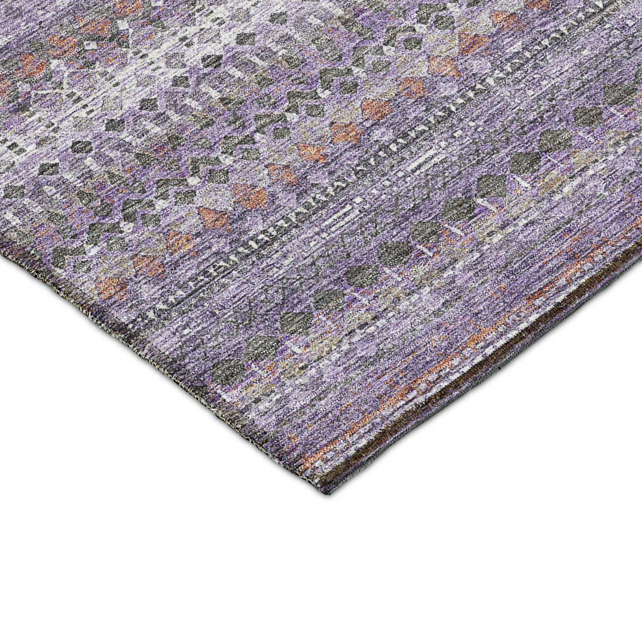 Dalyn Solace SL2 Purple Area Rug Corner