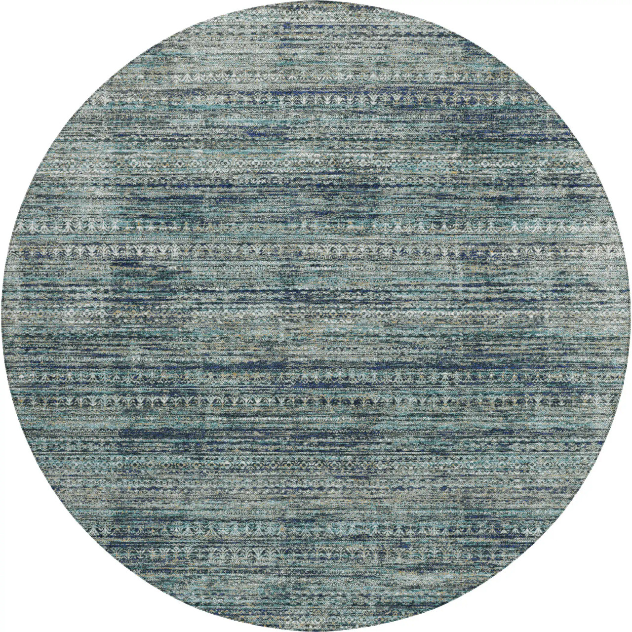 Dalyn Solace SL3 Teal Area Round Rug
