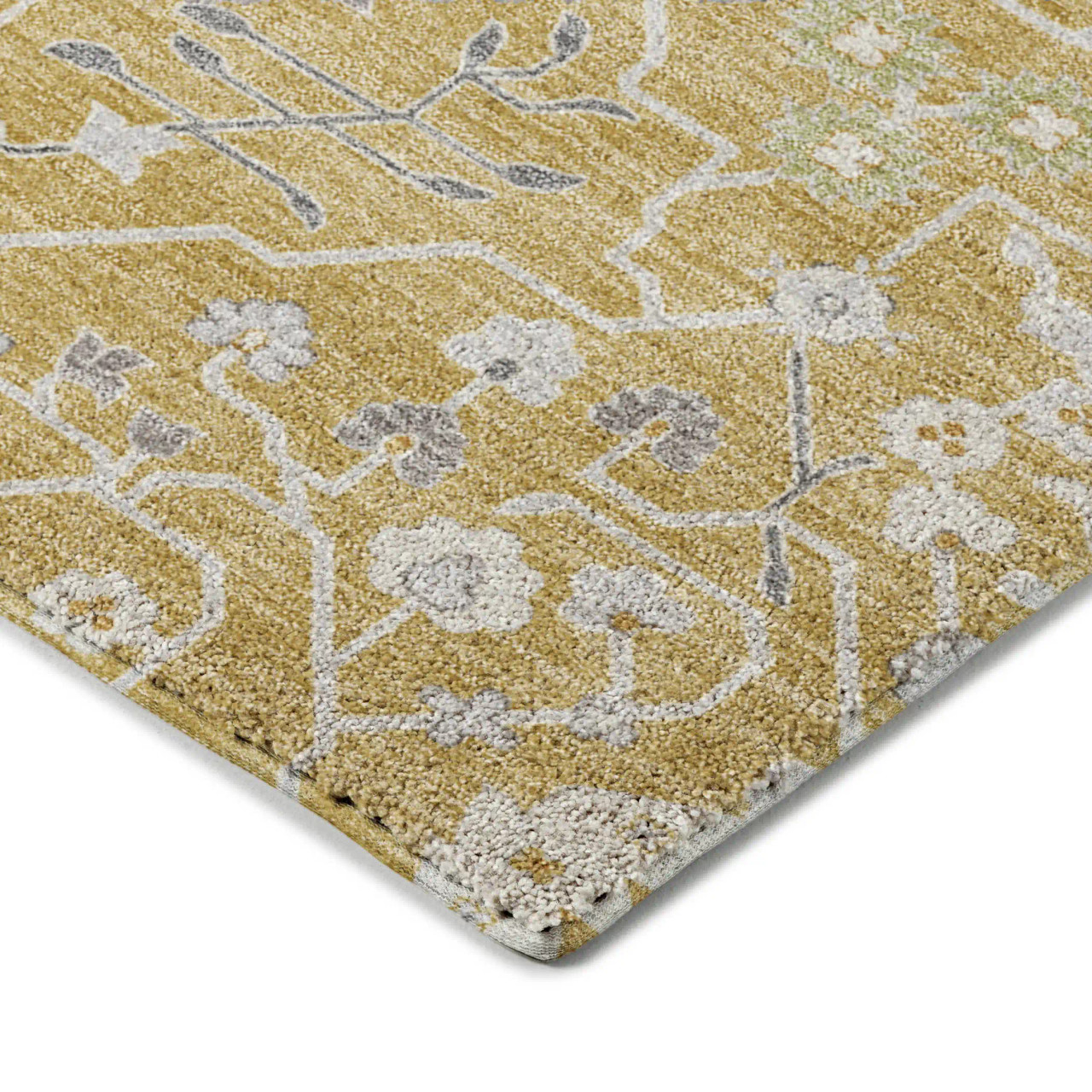 Dalyn Tabrook TB12 Gold Area Rug Corner