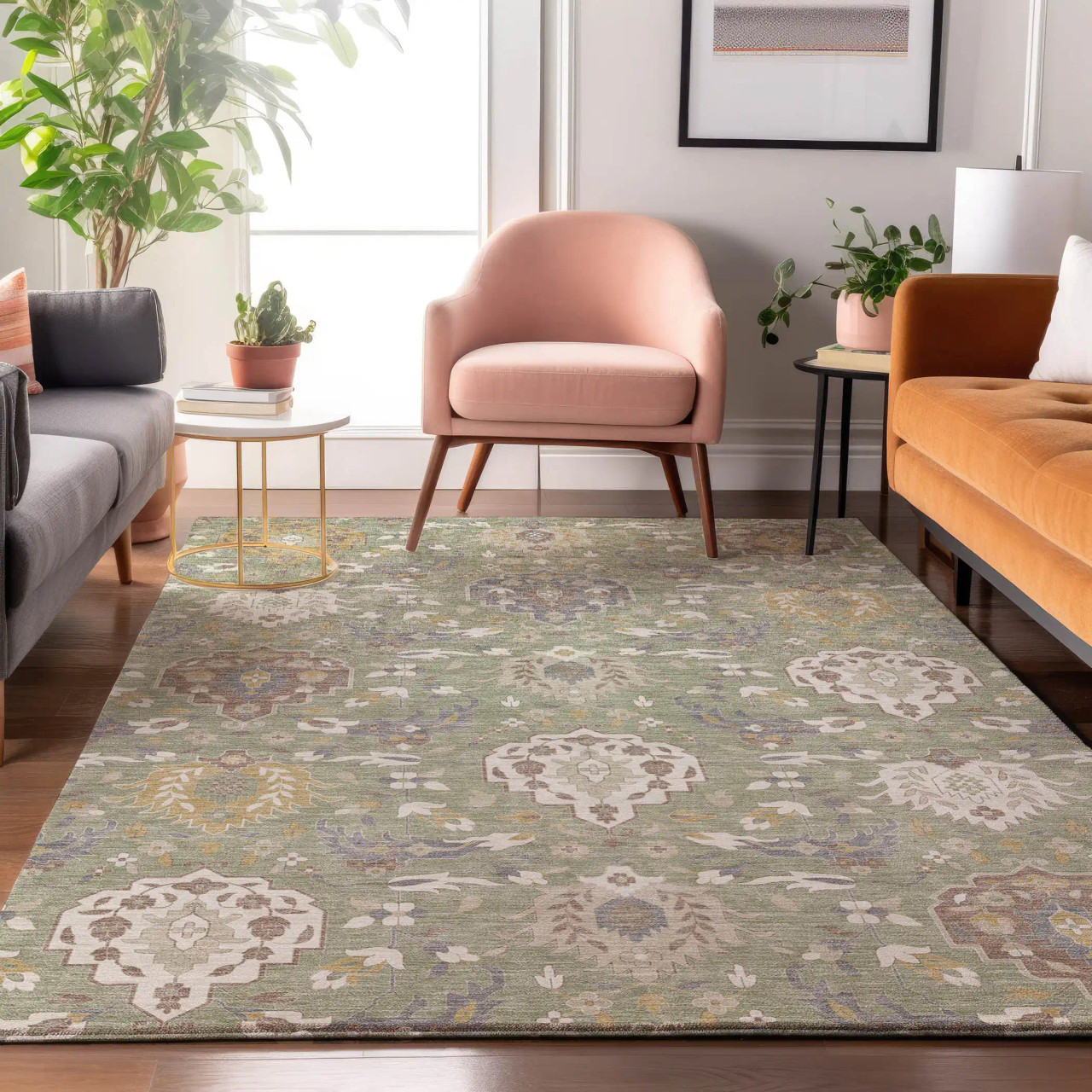Dalyn Tabrook TB4 Aloe Area Rug Room Scene