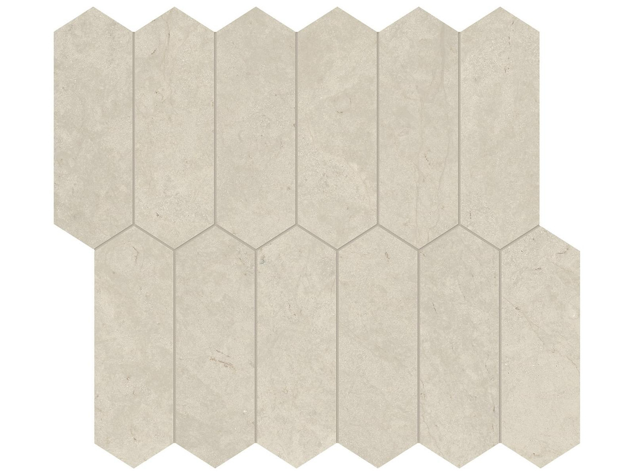 Marble 2X6 Picket Mosaic Limestone Honed 5001-0289-0 Tierra Halo Tile