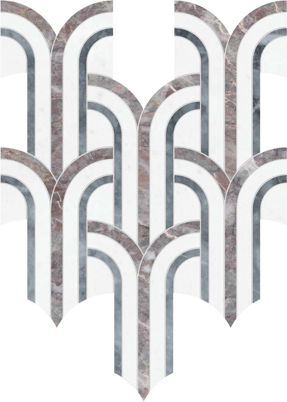 Utopio Florence 11x12 Mosaic Honed 5001-0398-0 Blush Tile