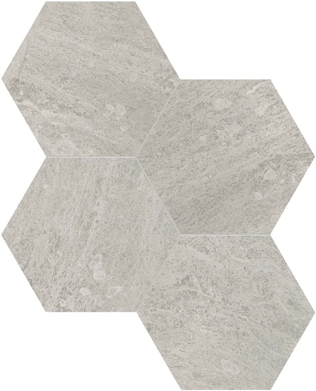 Marble 6" Hex Mosaic Honed 5001-0241-0 Anciano Grigio Tile
