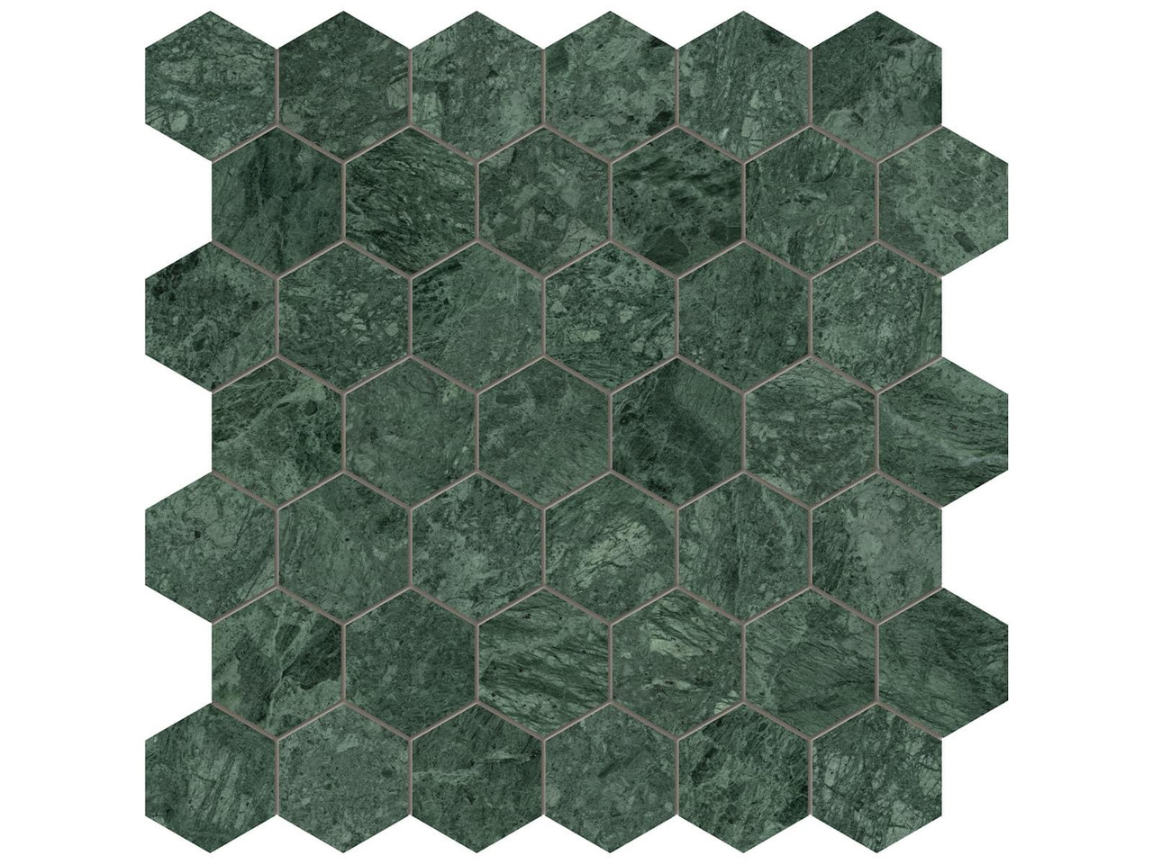 Marble 2" Hex Mosaic Polished 5001-0333-0 Diosa Verde Tile