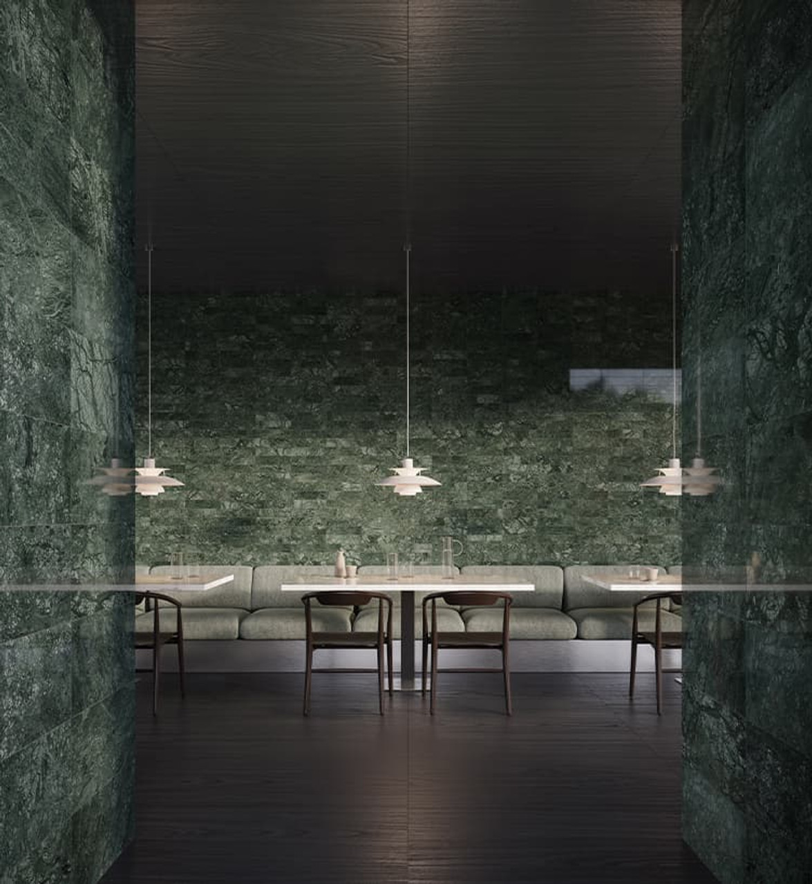 Marble 12X24 Polished 5000-0660-0 Diosa Verde Tile Room Scene