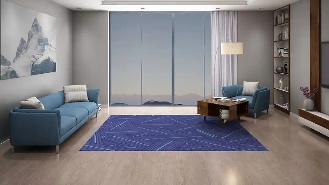 Dalyn Integra In310 Interlock Iris Area Rug Room Scene