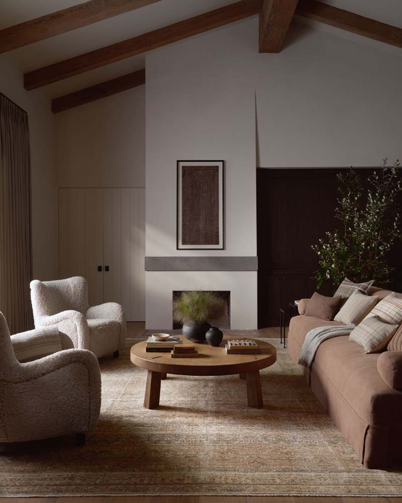 Molly MOL-01 Natural Denim Area Rug - Amber Lewis x Loloi Room Scene