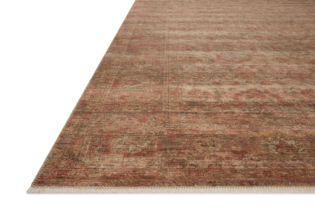 Molly MOL-09 Brick Bark Area Rug - Amber Lewis x Loloi Corner