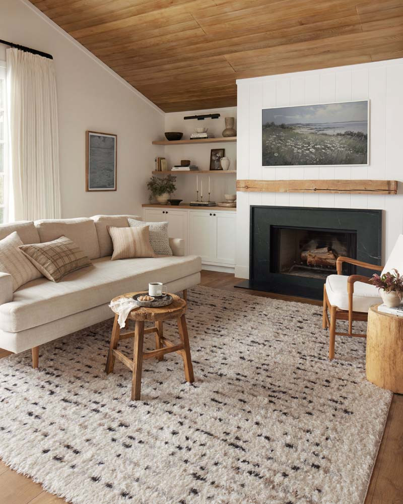 Amira AMI-03 Ivory Multi Area Rug - Angela Rose x Loloi Room Scene