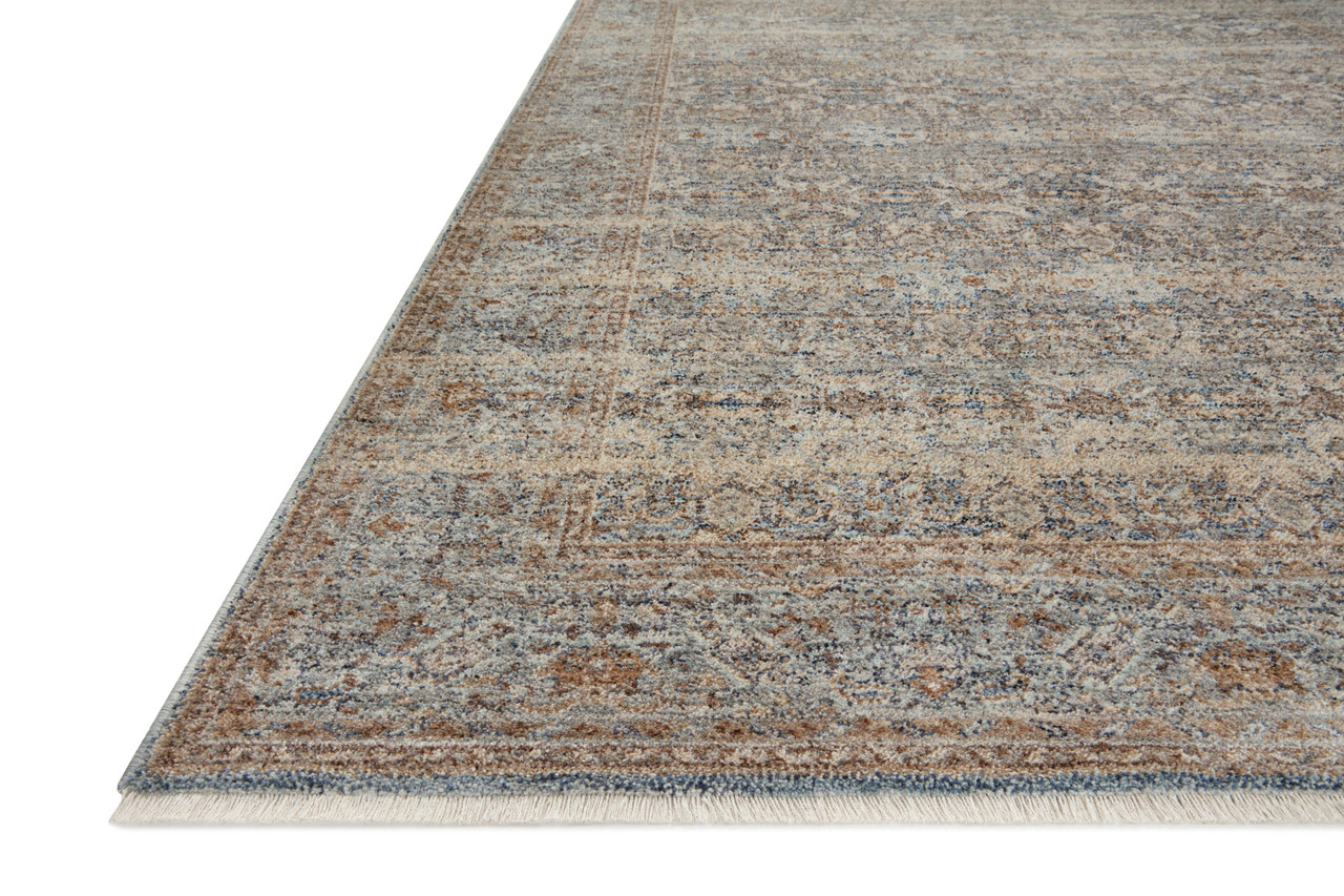 Blake BLA-02 Ocean Mocha Area Rug - Angela Rose x Loloi Corner