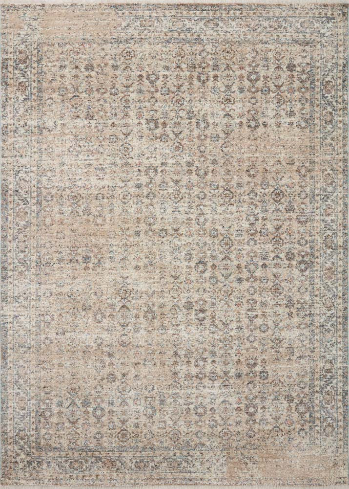 Blake BLA-04 Beige Denim Area Rug - Angela Rose x Loloi