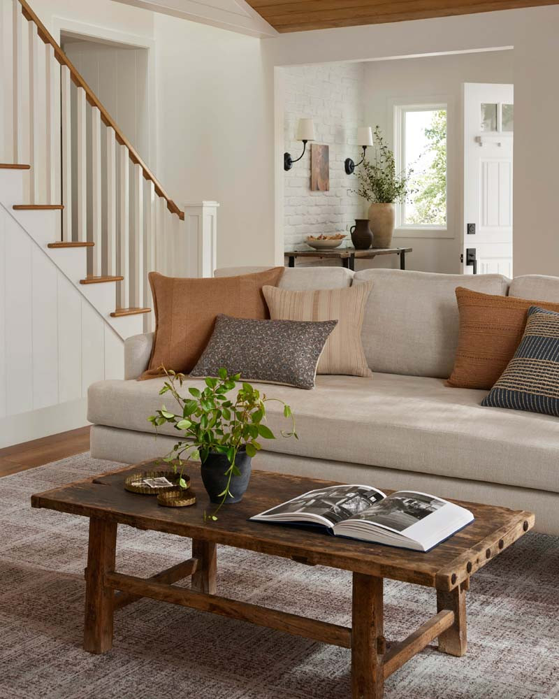 Ember EMB-10 Fog Dove Area Rug - Angela Rose x Loloi Room Scene