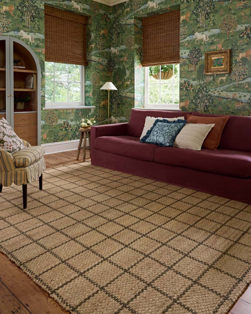 Fletcher FLE-01 Natural Olive Area Rug - Chris Loves Julia x Loloi Room Scene Fletcher FLE-01 Natural Olive Area Rug - Chris Loves Julia x Loloi Room Scene