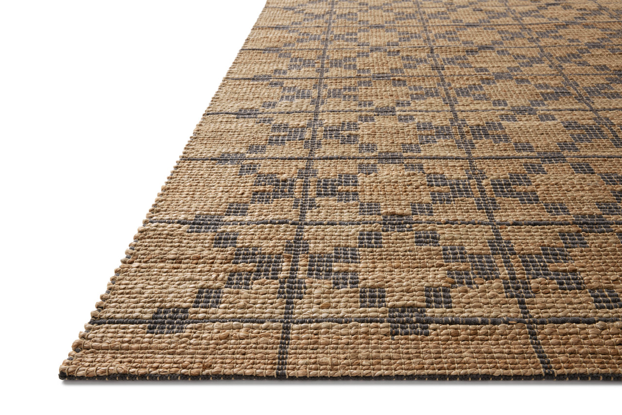 Judy JUD-05 Natural Graphite Area Rug - Chris Loves Julia x Loloi Corner Judy JUD-05 Natural Graphite Area Rug - Chris Loves Julia x Loloi Corner