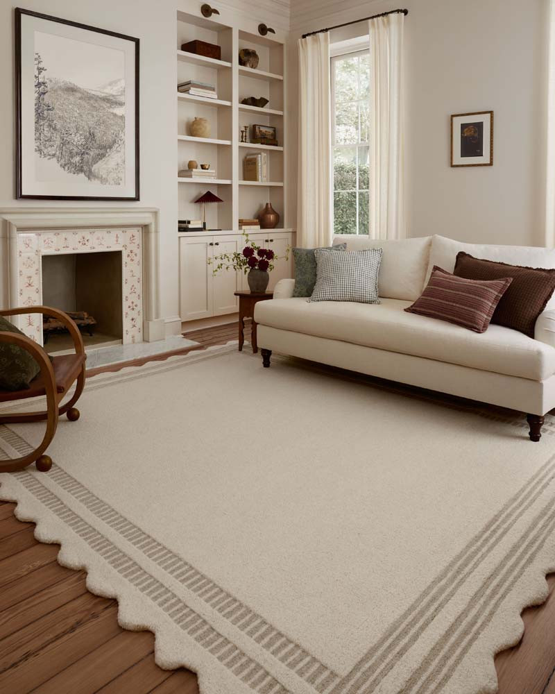 Scottie SCO-01 Ivory Grey Area Rug - Chris Loves Julia x Loloi